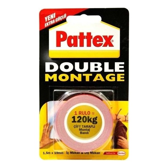 Pattex Henkel Pattex Henkel Pattex Double Montage 120 Kg Fiyatı