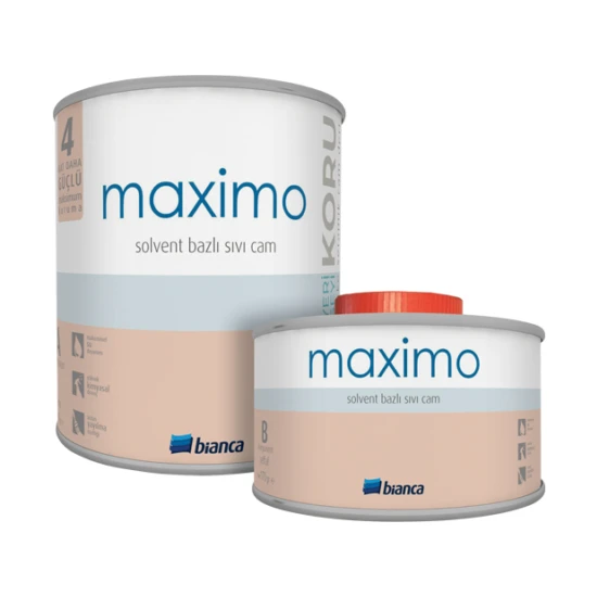 Bianca Maximo – Solvent Bazlı Sıvı Cam Parlak 0,5 kg