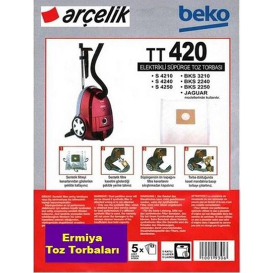 Arçelik Trb 6986-B Elektrikli Süpürge Kağıt Toz Torbası 30 Fiyatı