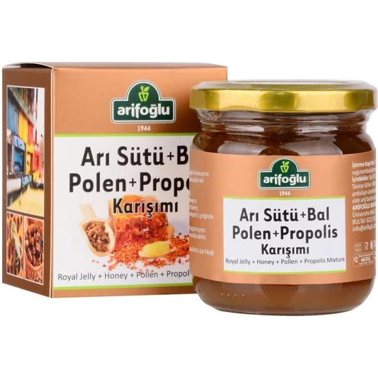 Arifoğlu Arı Sütü Bal Polen Propolis Arımix  230 G