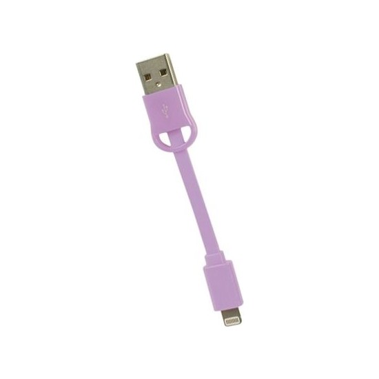 GOJİ FİT 8CM APPLE LİGHTNİNG ŞARJ + VERİ KABLOSU PEMBE