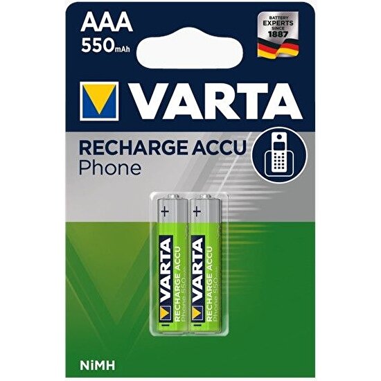 Varta 550MAH Aaa Ince Şarjlı Pil