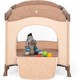Uni Baby 2060 Alfa Anne Yanı Sallanır Cibinlikli Oyun Parkı Bebek Beşik 70x110 cm + Uni Baby Viscotech Yatak