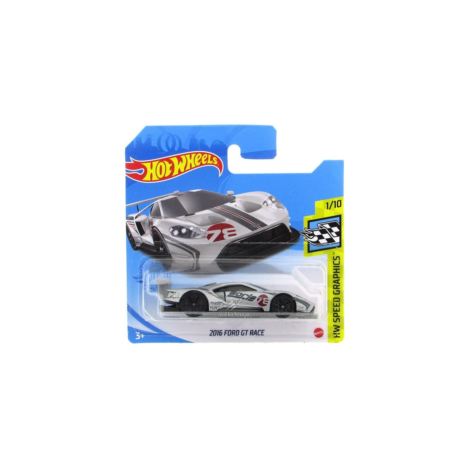 hot wheels 2016 ford gt race silver