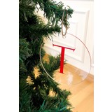 Gift And Story T Harfli Kırmızı Pleksi Yılbaşı Ağaç Süsü