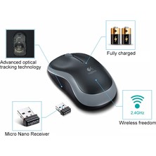 Logitech  M185 2.4ghz 3-Tuşları 1000DPI Kablosuz Optik Fare (Yurt Dışından)