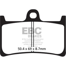 Ebc Carbon Fren Balatası Sfac252 Ön Balata Yamaha Tmax 500/530 U