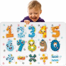 Walldeco Rakamlar Bul-Tak Eğitici Ahşap Çocuk Puzzle