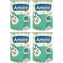 Amore Puppy Kuzu Etli Yavru Köpek Konservesi 4 x 400 Gram + Omegavitpro Somon Balık Yağı 100 ml