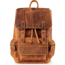 Megagear Deri Valley Sırt Çantası - Camel