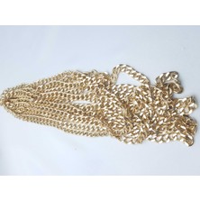 Be Beauty  Altın Renginde  9 mm Metal Çanta Zinciri (1 Pakette 1 Mt.)