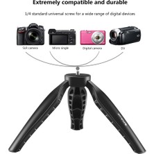 Puluzpuluz Mini Cep Abs Masaüstü Tripod Montajı Siyah (Yurt Dışından)