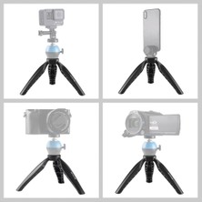 Puluzpuluz Mini Cep Abs Masaüstü Tripod Montajı Siyah (Yurt Dışından)