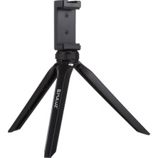 Puluzpuluz Cep Mini Plastik Tripod Montajı Telefon Kelepçeli Siyah (Yurt Dışından)