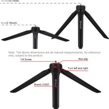 Puluzpuluz Cep Mini Plastik Tripod Montajı Telefon Kelepçeli Siyah (Yurt Dışından)