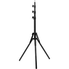 Puluzpuluz Ters Katlanabilir 4 Bölmeli 1.8M Yükseklik Tripod Montajı Siyah (Yurt Dışından)