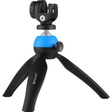 Puluzpuluz Telefon Kelepçeli Cep Mini Tripod Montajı Mavi (Yurt Dışından)