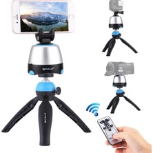 Puluzpuluz Panoramik Kafa + Tripod + Spor Kamera Kelepçesi + Telefon Kelepçesi Mavi (Yurt Dışından)