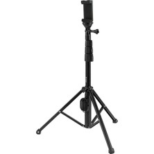 Puluzpuluz Bluetooth Deklanşör Uzaktan Selfie Çubuğu Tripod Siyah (Yurt Dışından)