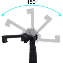 Puluzpuluz Bluetooth Deklanşör Uzaktan Selfie Çubuğu Tripod Siyah (Yurt Dışından)