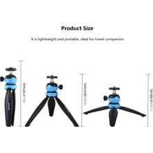 Puluzpuluz 20 Cm Cep Plastik Tripod Montajı Mavi (Yurt Dışından)