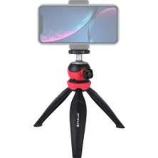 Puluzpuluz 20 Cm Cep Plastik Tripod Montajı Kırmızı (Yurt Dışından)