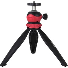 Puluzpuluz 20 Cm Cep Plastik Tripod Montajı Kırmızı (Yurt Dışından)