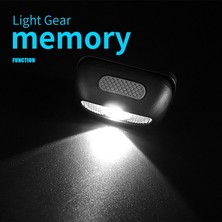 LED R5 Mini Far Kırmızı Beyaz Far USB Şarj Edilebilir Kafa Torch El Feneri Lamba Işığı Kamp USB Hattı