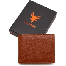 Kindfox KF01 Vegan Deri Bozuk Para Bölmeli Erkek Cüzdan Kartlık