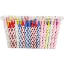 Organizasyon Pazarı Karışık Renkli 70LI Doğum Günü Mumu