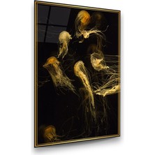 Glass Art Deniz Anaları Dikey Cam Tablo