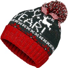 Fonem Unisex Ponponlu Yılbaşı Happy New Year Bere Fo 2030-1 Yeşil