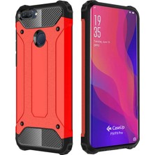 CaseUp Oppo F9 / F9 Pro Kılıf, Caseup Tank Kırmızı