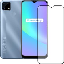 Bufalo Realme C25 Ekran Koruyucu 5d Temperli Cam Siyah