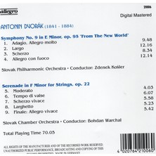 Tuna Müzik CD - Antonin Dvorak-Sympony No. 9 Form The New World