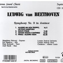 Tuna Müzik CD - Ludwig Van Beethoven-Sympony No. 9