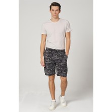 Alexander Gardi Alexandergardı Kamuflaj Desenli Kargo Cepli Şort (E21-SINTO Srt)