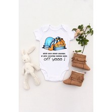 Tuğba Baby Unisex Bebek Bütün Gece Annem Uyutmadı Baskılı Body Zıbın