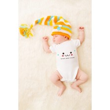Tuğba Baby Unisex Bebek Herşey Güzel Olacak Baskılı Body Zıbın