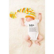Tılsım Store Unisex Bebek Baba Baskılı Body Zıbın
