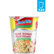 Indomie 24'lü Tavuk Aromalı Hazır Noodle Bardak