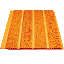 Ser Profil Düz Açık Meşe Plastik Pvc Duvar Tavan Lambiri 40 Adet 20 cm x 1 M 8 M2