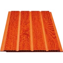 Ser Profil Fugalı Koyu Meşe Plastik Pvc Duvar Tavan Lambiri 40 Adet 20 cm x 1 M 8 M2