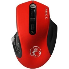 Valkyrie Imice 2000DPI Kablosuz Sessiz Silent Mouse Kırmızı