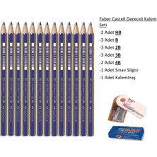 Faber-Castell Resim Kalemi Faber Dereceli Kalem Seti Karakalem Seti 4b 3b 2b B Hb 13'lü Set