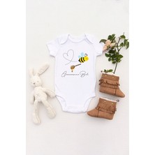 Tuğba Baby Unisex Bebek Anneannesinin Balı Baskılı Body Zıbın
