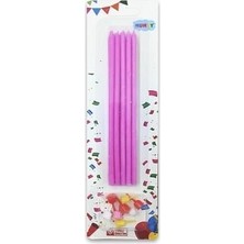 Partici Pembe Mum 10'lu 15 cm