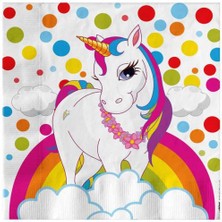 Partici Unicorn Rainbow Peçete 16'lı