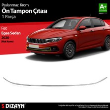 S-Dizayn Fiat Egea Sedan Krom Ön Tampon Çıtası 2020 Üzeri (Mat Krom)