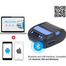 Mılestone MHT-P80F Bel Printer (Fiş ve Barkod)Mobil Bluetooth